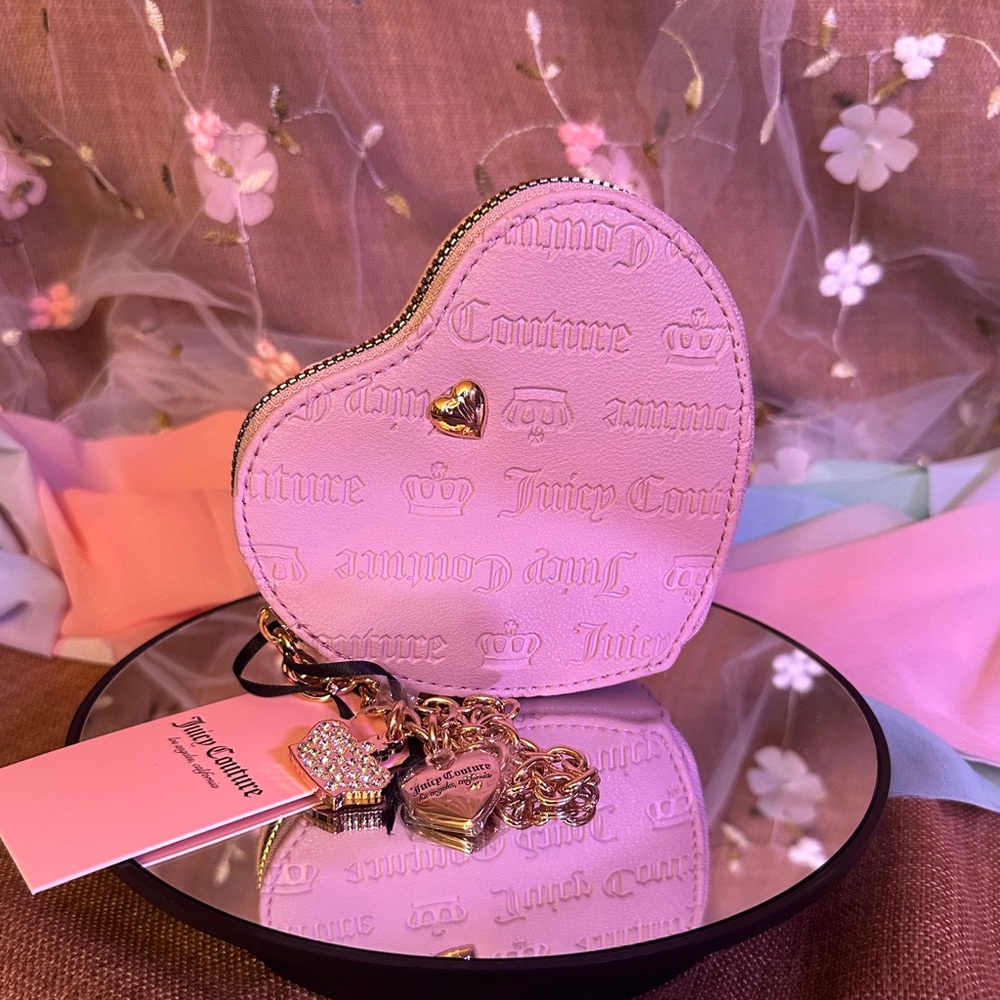 Juicy Couture Pink Heart Crossbody Bag